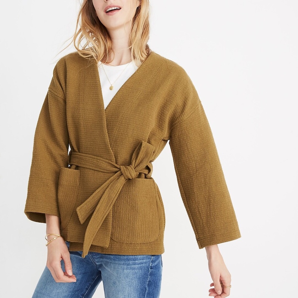 Madewell Texture and Thread Wrap Sweater